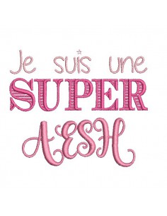 Motif de broderie  machine super AESH