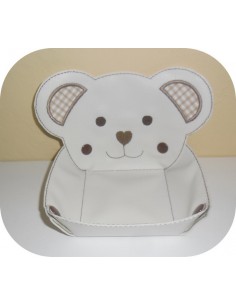 Instant download machine embroidery design ith koala head box