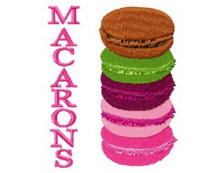 la pile de macarons 10x10cm