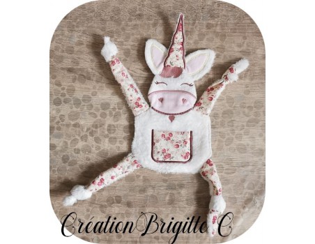Instant download machine embroidery donkey ith