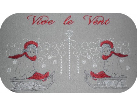 Motif de broderie luge