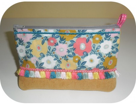 Motif de broderie machine ITH trousse pompons