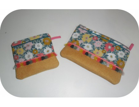 Motif de broderie machine ITH trousse pompons