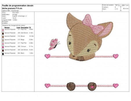 Instant download machine embroidery giraffe to customize for girl