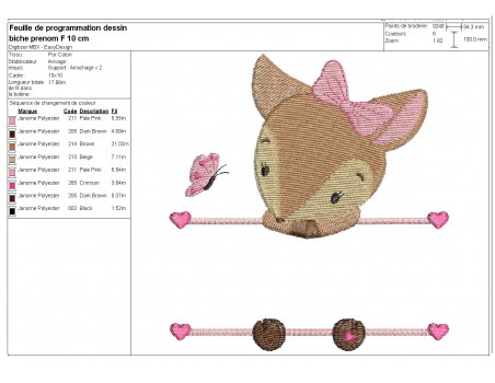 Instant download machine embroidery giraffe to customize for girl