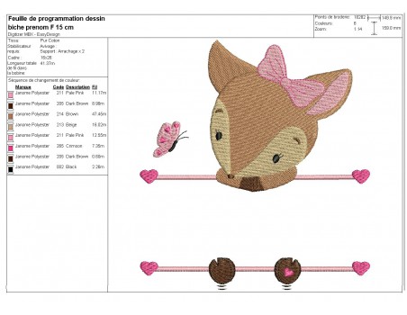 Instant download machine embroidery giraffe to customize for girl