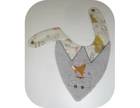 Instant download machine embroidery deer to customize for girl