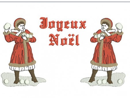 Motif de broderie victorienne noël