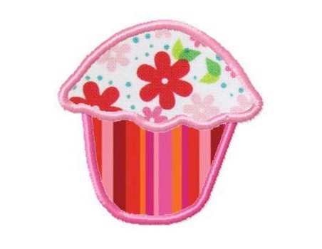 Muffin appliqué 10x10cm