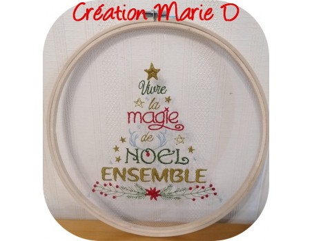 Motif de broderie machine noël ensemble