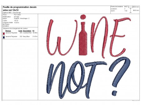 Instant download machine embroidery design wine tasting