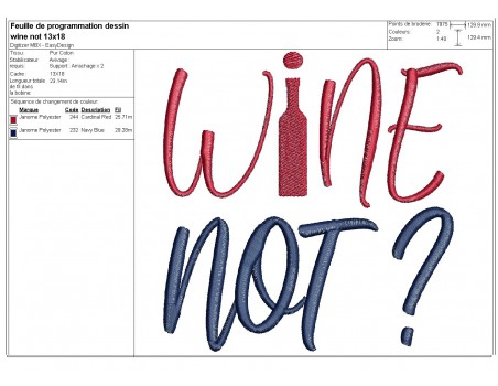 Instant download machine embroidery design wine tasting