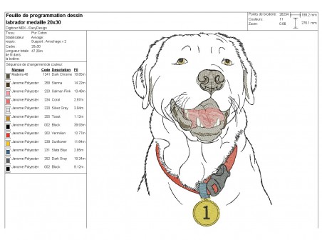 Instant download machine embroidery  labrador with glasses