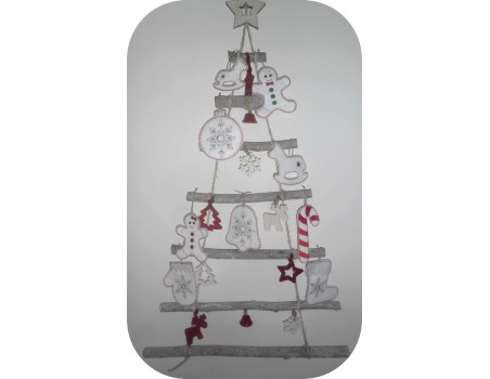 Instant download machine embroidery design ITH Christmas ornament