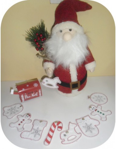 Instant download machine embroidery design ITH Christmas  gingerbread  Instant download machine embroidery design ITH Christmas  gingerbread