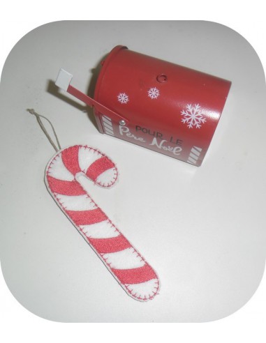 Instant download machine embroidery design  candy cane