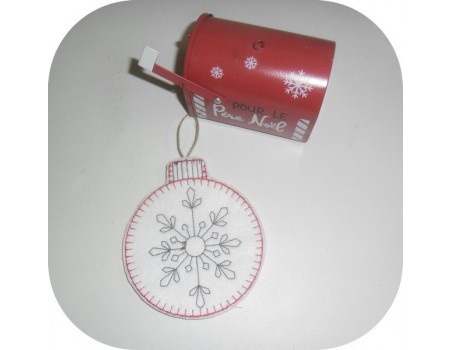 Instant download machine embroidery design ITH Christmas ornament