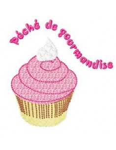 Cup cake gourmand 10x10cm