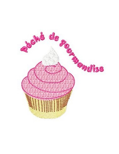 Cup cake gourmand 10x10cm