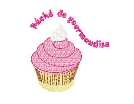 Cup cake gourmand 10x10cm