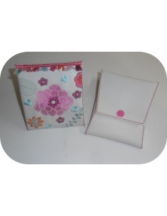 Motif de broderie machine  étui pochette Bohème  pour masque ITH