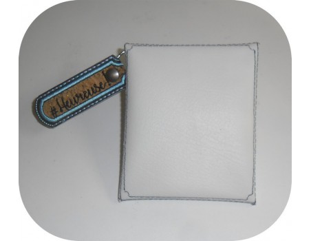 Motif de broderie machine  étui pochette à personnaliser  pour masque ITH