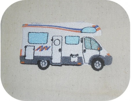 Instant dowload machine  Embroidery design  i can not camping car