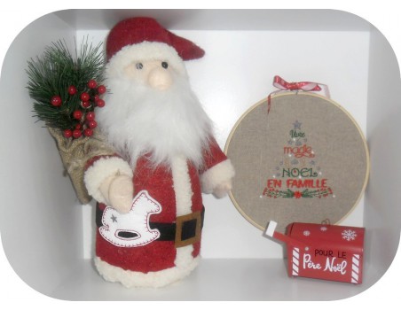 Instant download machine embroidery design christmas all together