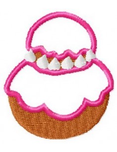 Religieuse appliquée 10x10cm