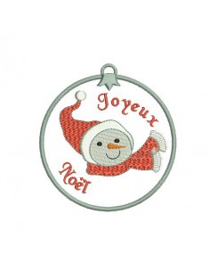 Motif de broderie victorienne noël