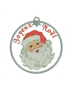 Motif de broderie père noël