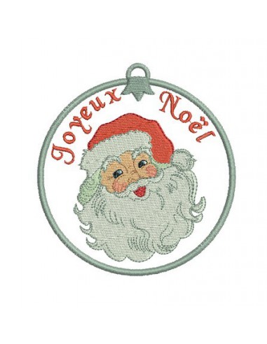 Motif de broderie père noël