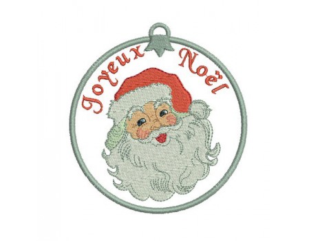 Motif de broderie père noël