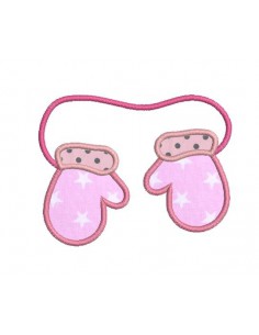 Motif de broderie mouffle