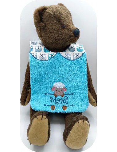 Machine embroidery design ITH

Customizable bib sheep for boy