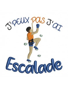 Instant dowload machine  Embroidery design  i can not climbing