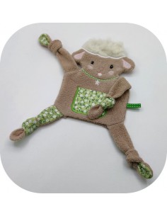 Motif de broderie machine doudou mouton ITH