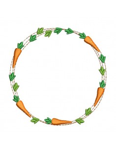 machine embroidery design Easter frame