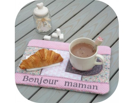 Motif de broderie machine mug rug ITH