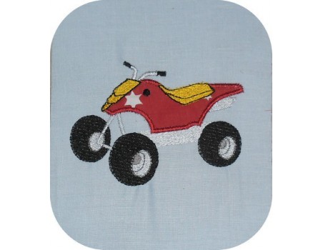 Motif de broderie quad