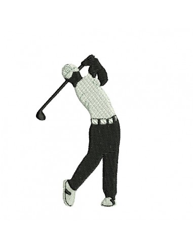 machine  Embroidery design golfer