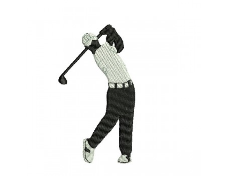 machine  Embroidery design golfer