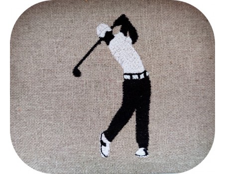 machine  Embroidery design golfer