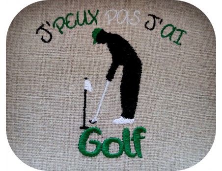 machine  Embroidery design  i can not  golf for men