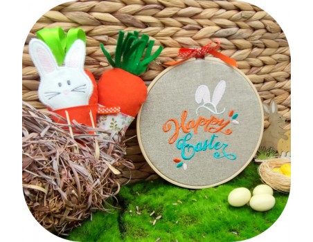 Instant download machine embroidery design  happy easter