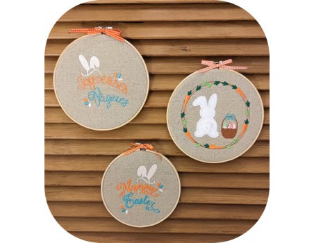 Motif de broderie machine Happy easter