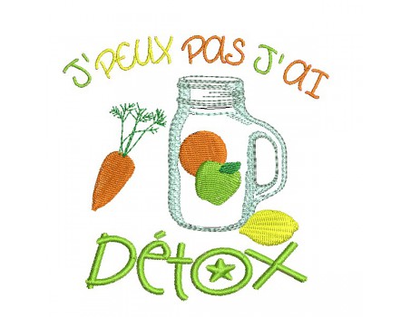 machine  Embroidery design  i can not  detox