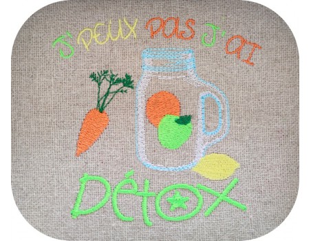 machine  Embroidery design  i can not  detox