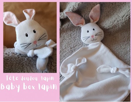 Motif de broderie machine tête doudou lapin ITH