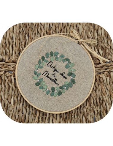 machine embroidery design eucalyptus frame